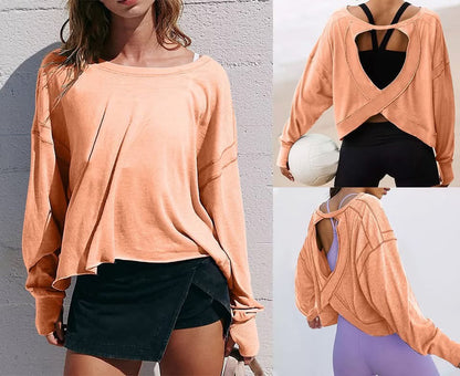BACKLESS SPORTY YOGA TOP
