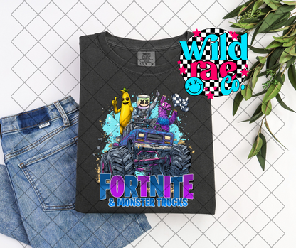 Fort + Monster Trucks