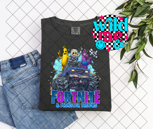 Fort + Monster Trucks