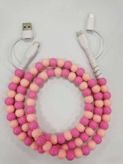 4 IN 1 COLORFUL BEADED FAST CHARGING CABLE | CLOSING SUNDAYS | TAT 35 BUSINESS DAYS