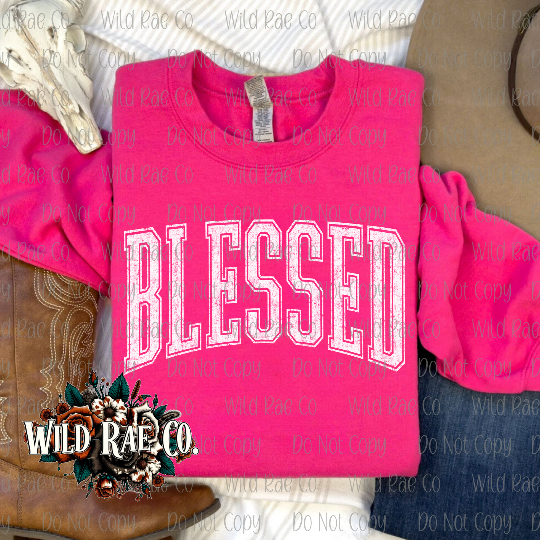 BLESSED - WHITE PRINT | FAITH COLLECTION
