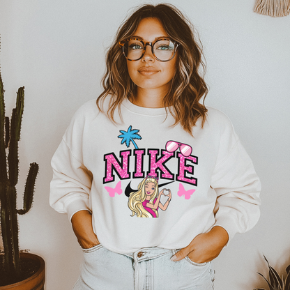 B PINK SWOOSH