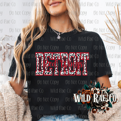 DETROIT RED WINGS LEOPARD