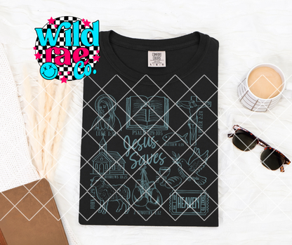 JESUS SAVES [LIGHT BLUE]