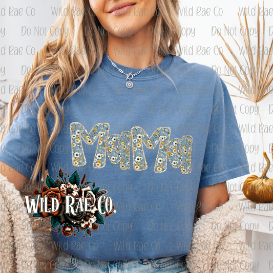 BLUE FLORAL MAMA | MAMA