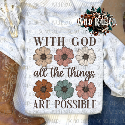 WITH GOD ALL THINGS ARE POSSIBLE | FAITH COLLECTION