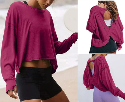 BACKLESS SPORTY YOGA TOP