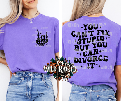 But you can divorce it