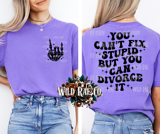 But you can divorce it