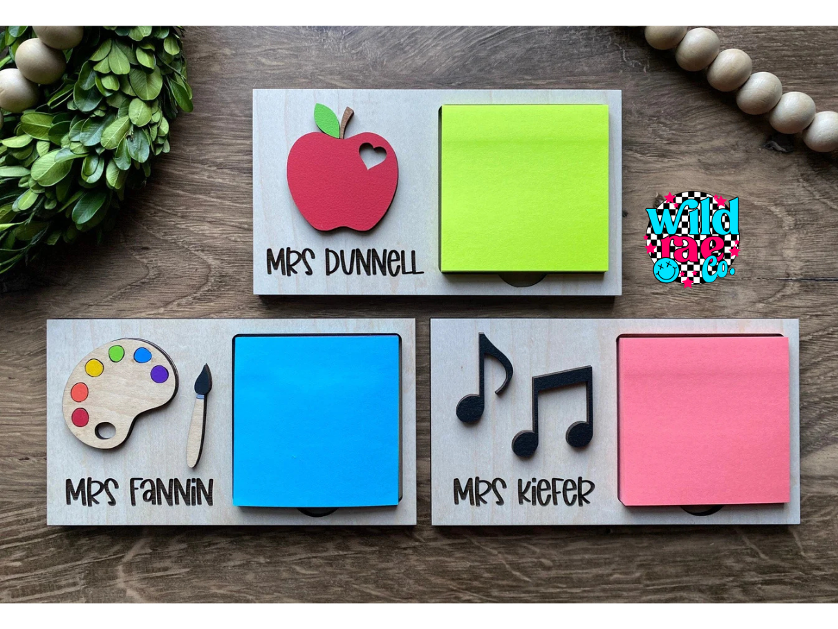 Themed Sticky Note Holders | Closes Sunday | TAT 20 Business Days
