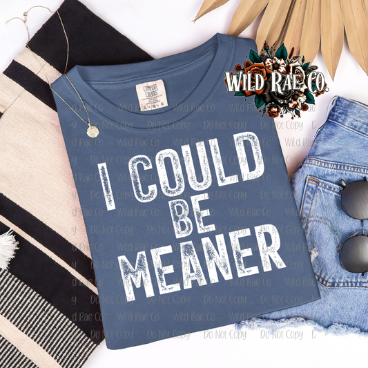 I COULD BE MEANER | FERAL WORDS