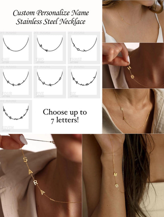 PERSONALIZED CUSTOM LETTER NECKLACE | CLOSING EVERY SUNDAY