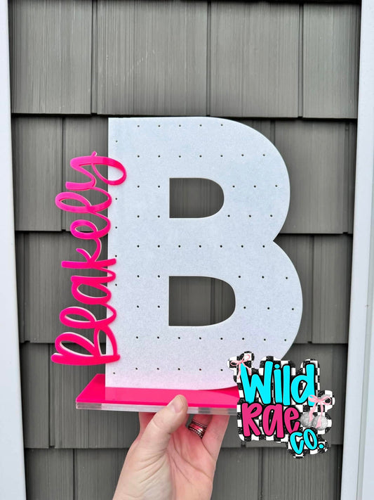 Acrylic Name Earring Holders