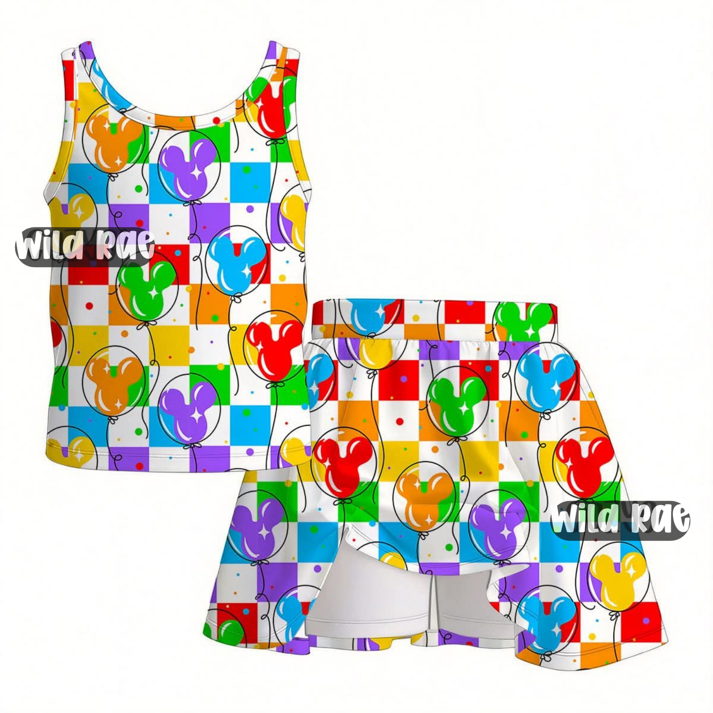 Custom Athletic Tank + Skort Set