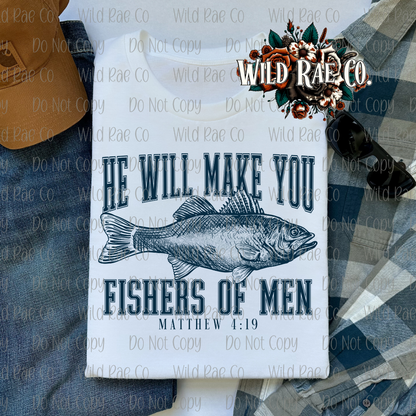 HE WILL MAKE YOU FISHERS OF MEN [BLUE] | FAITH COLLECTION