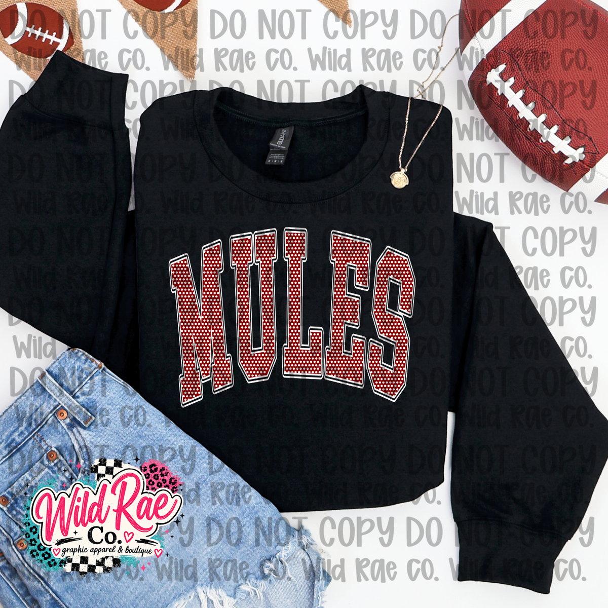 Mules Polka Dot Varsity
