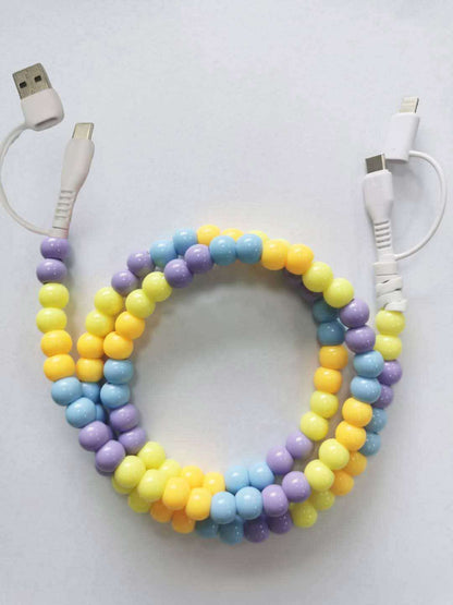 4 IN 1 COLORFUL BEADED FAST CHARGING CABLE | CLOSING SUNDAYS | TAT 35 BUSINESS DAYS