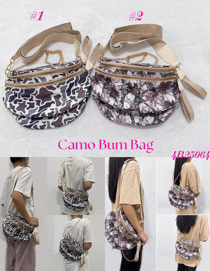 Camo Oversize Bum Bag