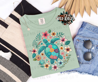 FLORAL TURTLE | SUMMER VIBES