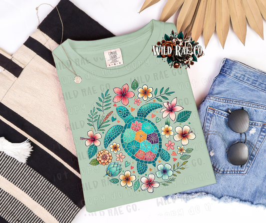 FLORAL TURTLE | SUMMER VIBES