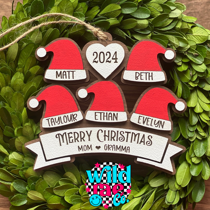 Santa Hat Ornament | Closes Sundays | TAT 20 Business Days