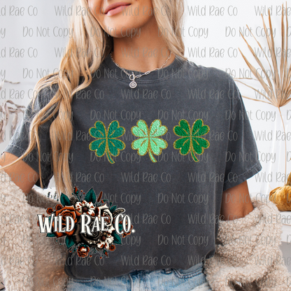 CLOVERS FAUX PATCH