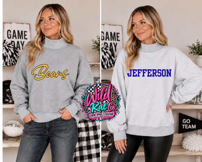 The Flip Side - Custom reversible mock neck