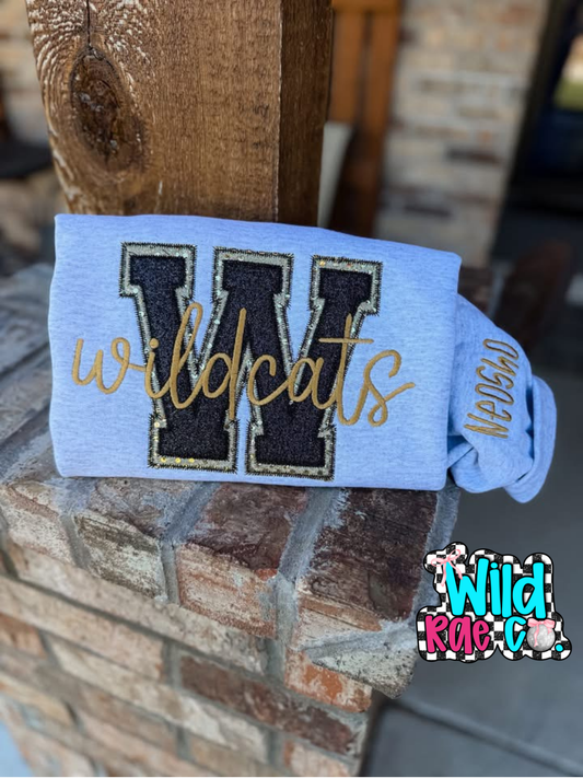 School Mascot Sequin Crewneck