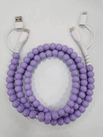 4 IN 1 COLORFUL BEADED FAST CHARGING CABLE | CLOSING SUNDAYS | TAT 35 BUSINESS DAYS