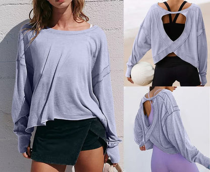 BACKLESS SPORTY YOGA TOP