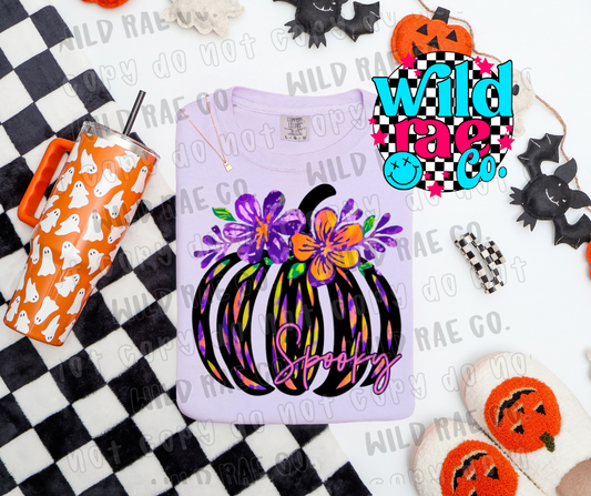 NEON FLORAL PUMPKIN | HALLOWEEN