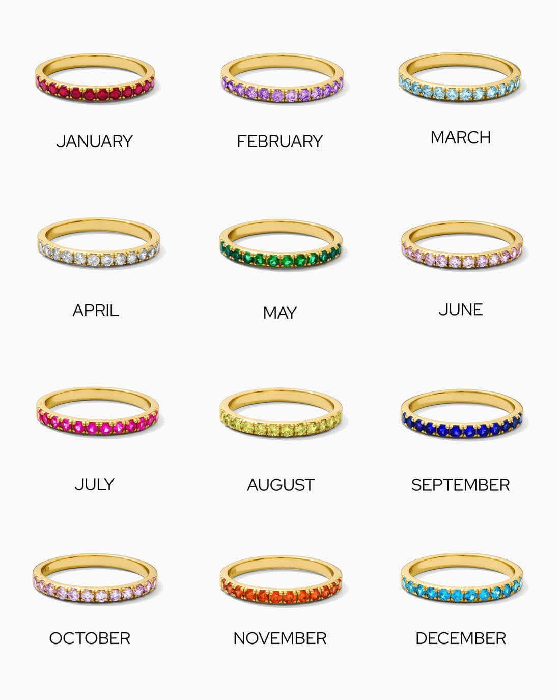 Birthstone Eternity Ring
