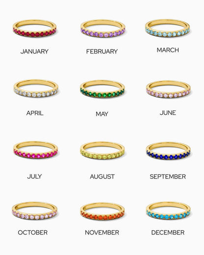 Birthstone Eternity Ring