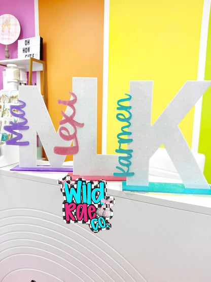 Acrylic Name Earring Holders