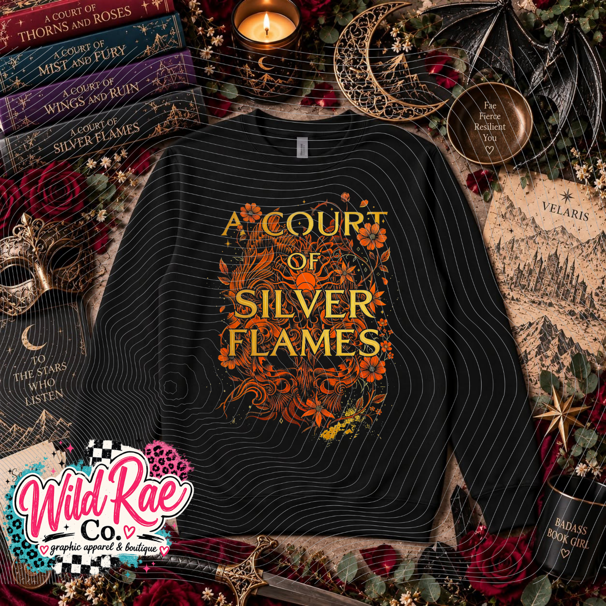 Silver Flames - Dark Shirts Only