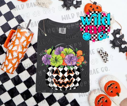 CHECKERED PUMPKIN | HALLOWEEN
