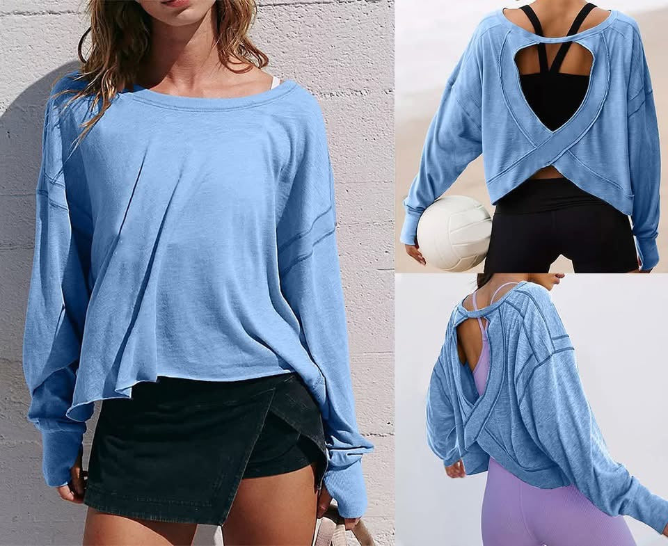 BACKLESS SPORTY YOGA TOP