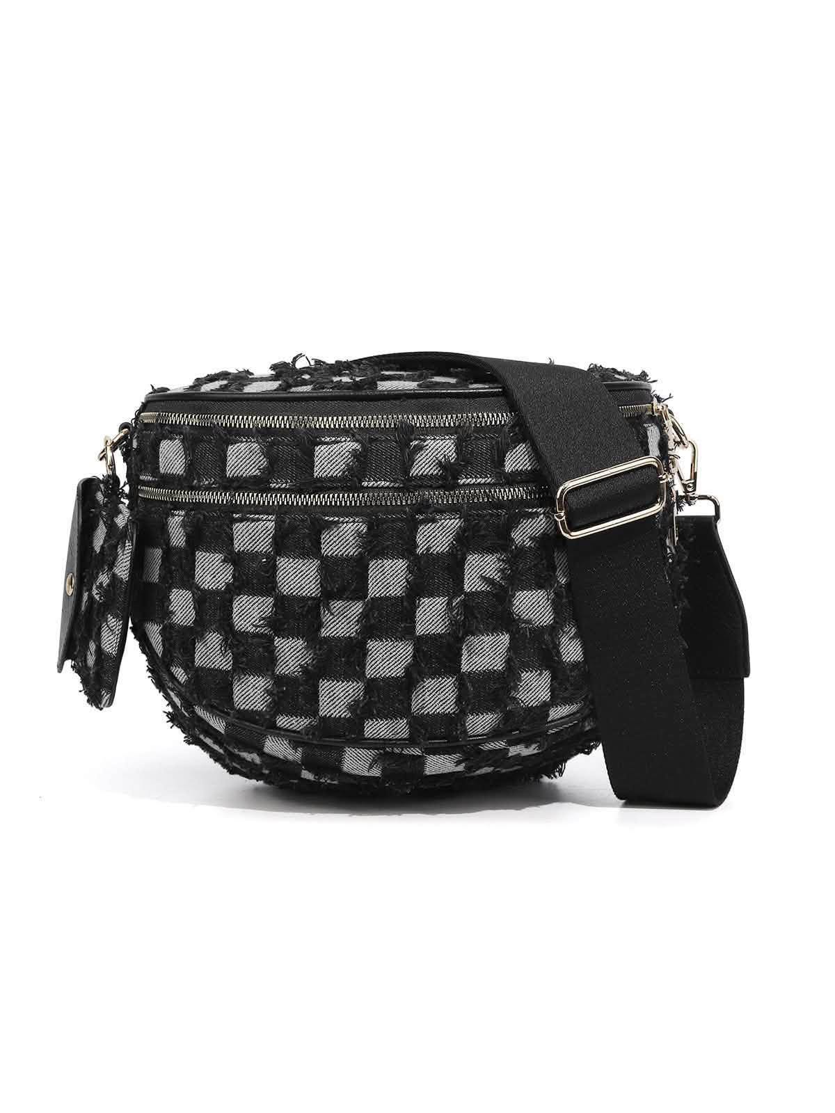 Checker Crossbody Bag