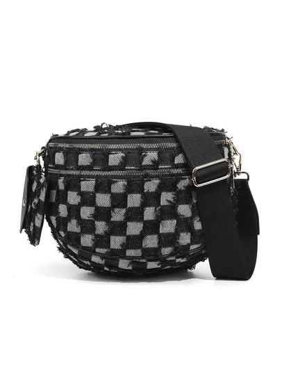 Checker Crossbody Bag