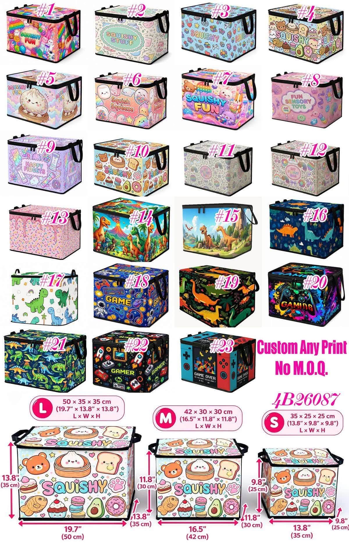 Custom Print Storage Chaos Bin