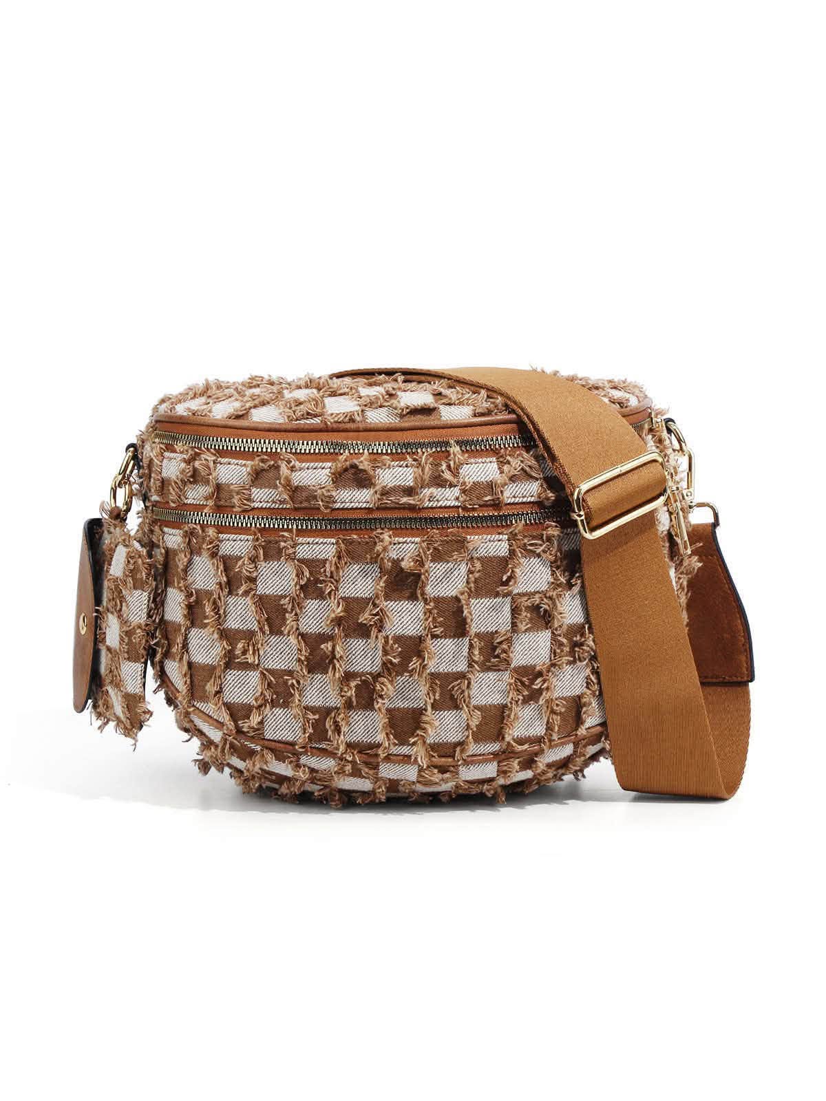 Checker Crossbody Bag