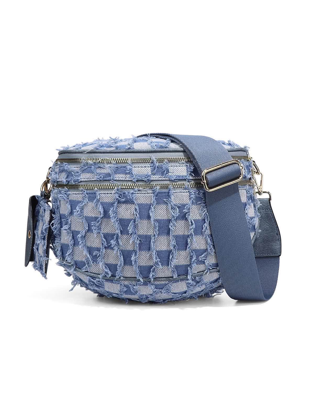 Checker Crossbody Bag