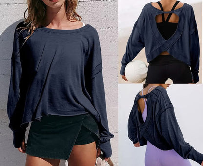 BACKLESS SPORTY YOGA TOP