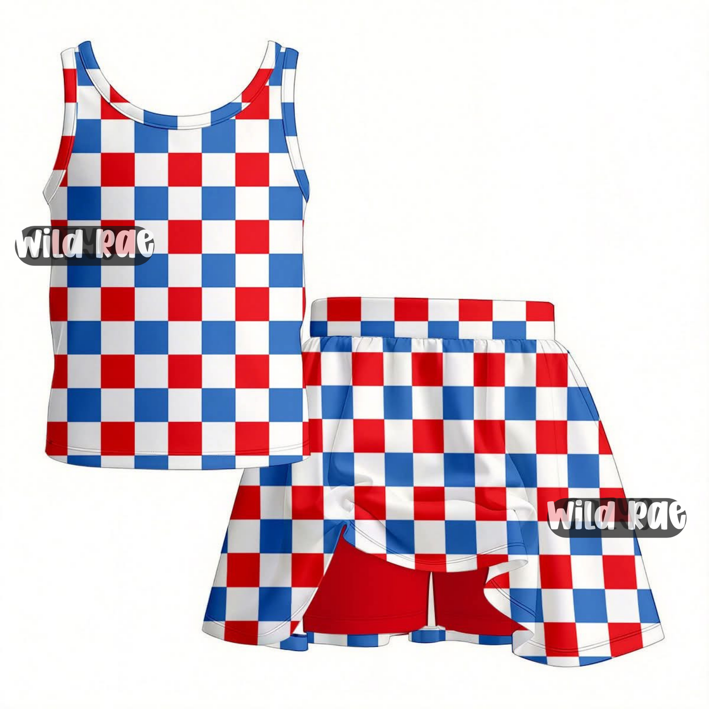 Custom Athletic Tank + Skort Set
