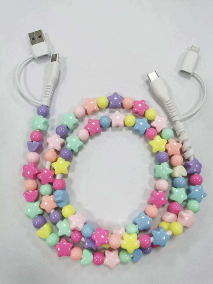 4 IN 1 COLORFUL BEADED FAST CHARGING CABLE | CLOSING SUNDAYS | TAT 35 BUSINESS DAYS