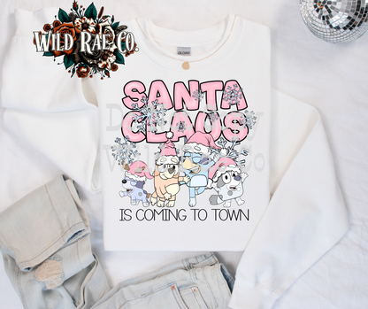 SANTA CLAUS DOG - PINK