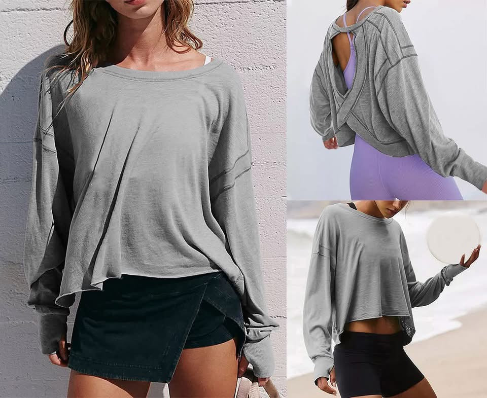 BACKLESS SPORTY YOGA TOP