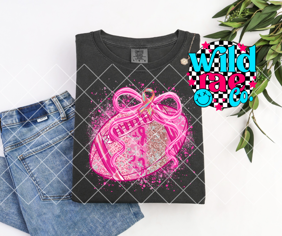 Football Pink Ribbon