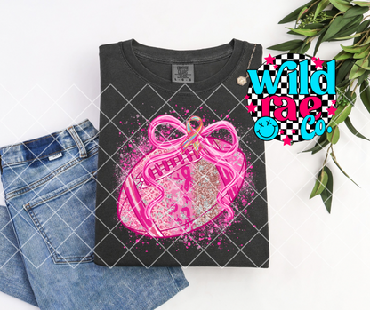 Football Pink Ribbon