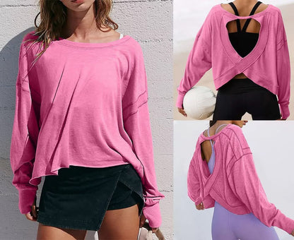 BACKLESS SPORTY YOGA TOP